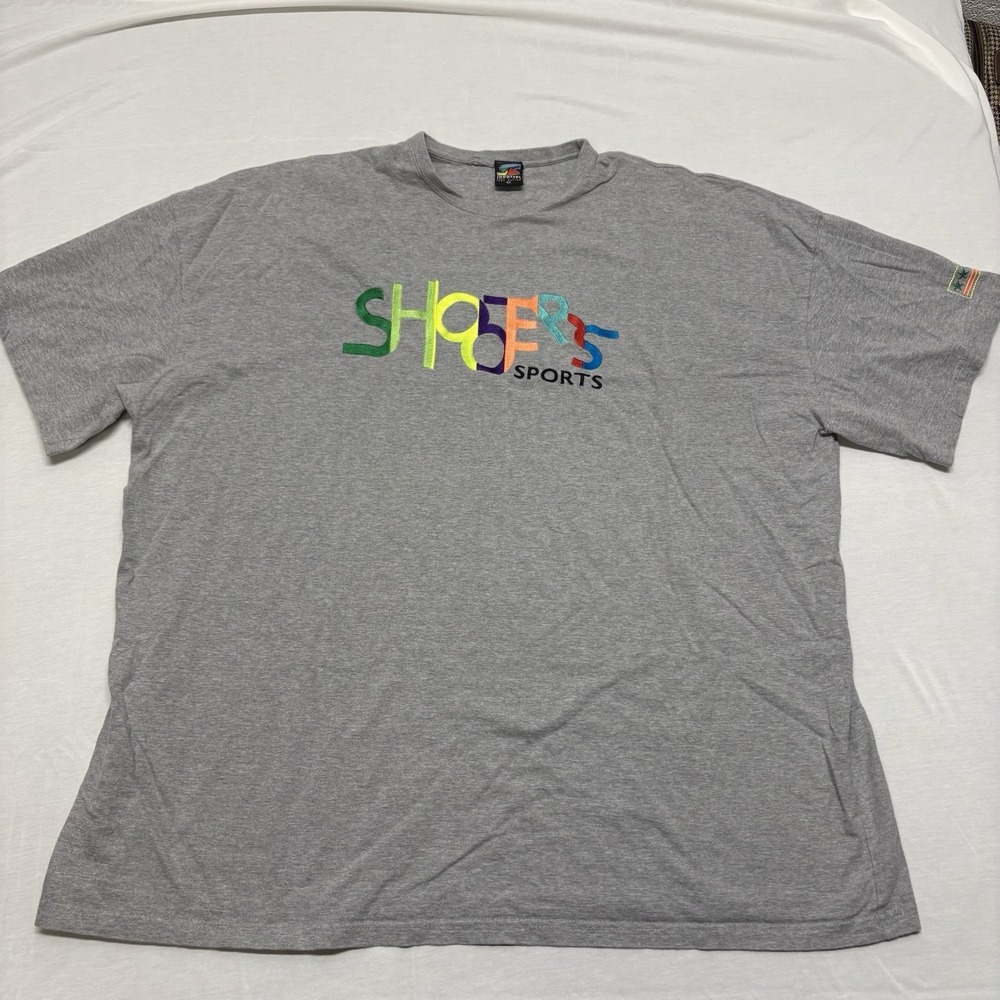 Vtg Shooters Sports Urban Embroidery 90s Hip Hop DMV T Shirt Short Sleeve 4XL